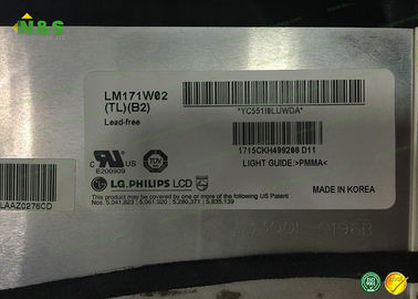 17,1 affichage d'affichage à cristaux liquides de tft de couleur de pouce LM171W02- TLB2 avec le secteur actif de 367.2×229.5 millimètre