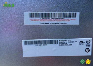 18,5 panneau d'affichage à cristaux liquides de pouce HD AUO G185XW01 V0 avec la résolution 1366*768